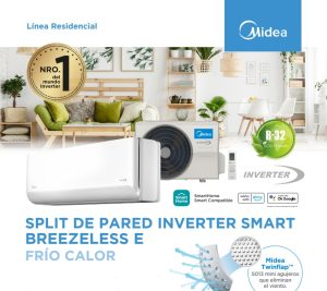 Split Midea Breezeless de 3000 fg Inverter